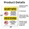 Signmission Knives Weapons Banned Bilingual OSHA Security Notice Sign, Vinyl Decal, 18in W x 24in L, 2PK OS-2PACK-SN-D-1824-L-11555 - alternate 5